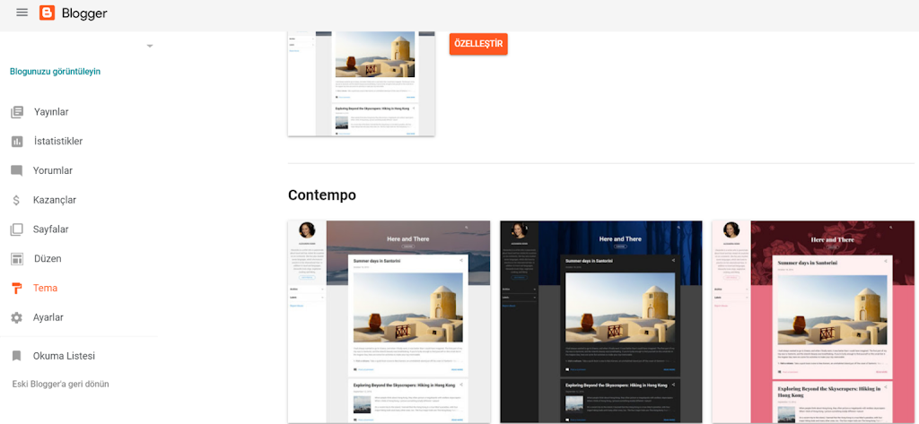 Blogger güncellemesi