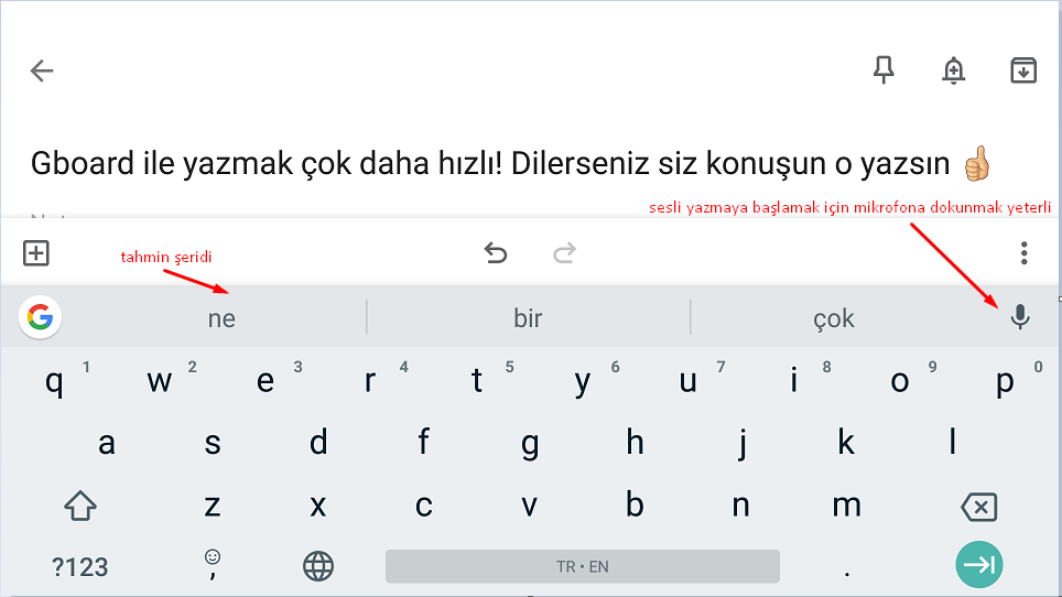 Google Gboard Klavye