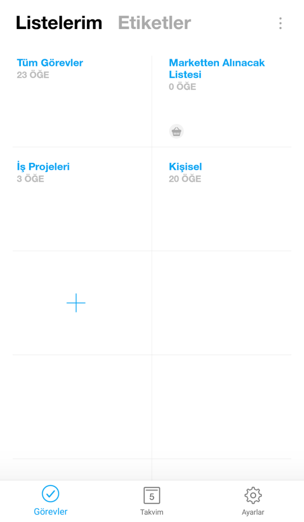 yapılacaklar listesi uygulaması