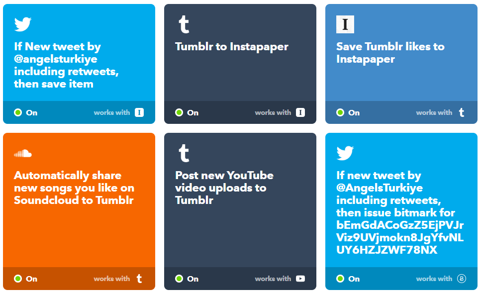 ifttt applets appletler