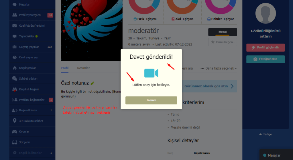 Kameralı gay sohbet