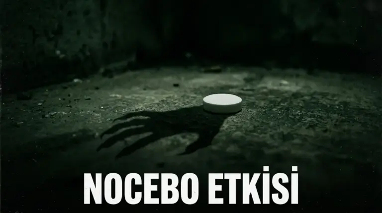 Nocebo etkisini anlatan kapak görseli