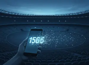 Follower count dissolving into particles symbolizing hollow online popularity